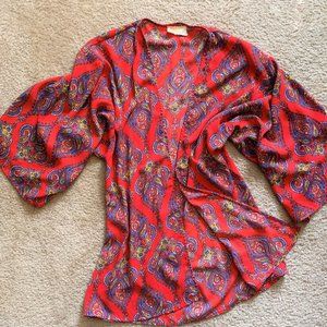 Let Them Eat Cake • Paisley Print Short Kimono